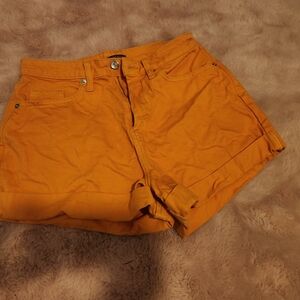 Wild Fable Orange Cuffed Jean Shorts